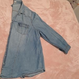 2 ×1 buttoned blouse (baby blue)